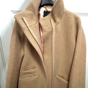 J Crew Cocoon coat in Italian stadium-cloth wool